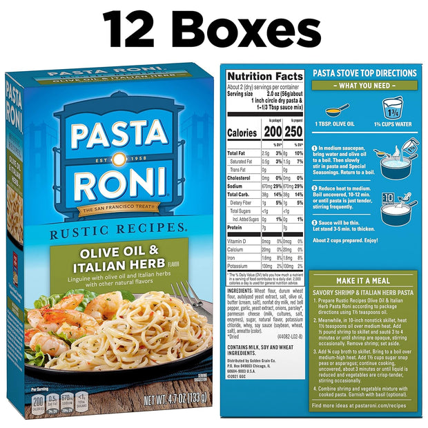 Pasta Roni Garlic Alfredo Fettuccine, 4.7 Ounce (Pack of 12)