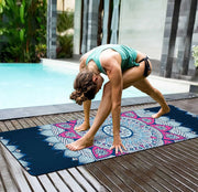 nuveti Yoga Mat Print Extra Thick TPE Non Slip Fitness Exercise Mat with Carrying Bag,72"x24" Extra Thick 6MM Exercise & Workout Mat for Yoga, Pilates Fitness and Floor Exercises