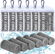 Pleneal Cooling Towels - 6 Pack Cooling Towel (40"x12"), Ice Gym Towels for Working Out, Microfiber Cool Towel for Neck and Face, Yoga Towel for Home Gym, Workout & More Activities