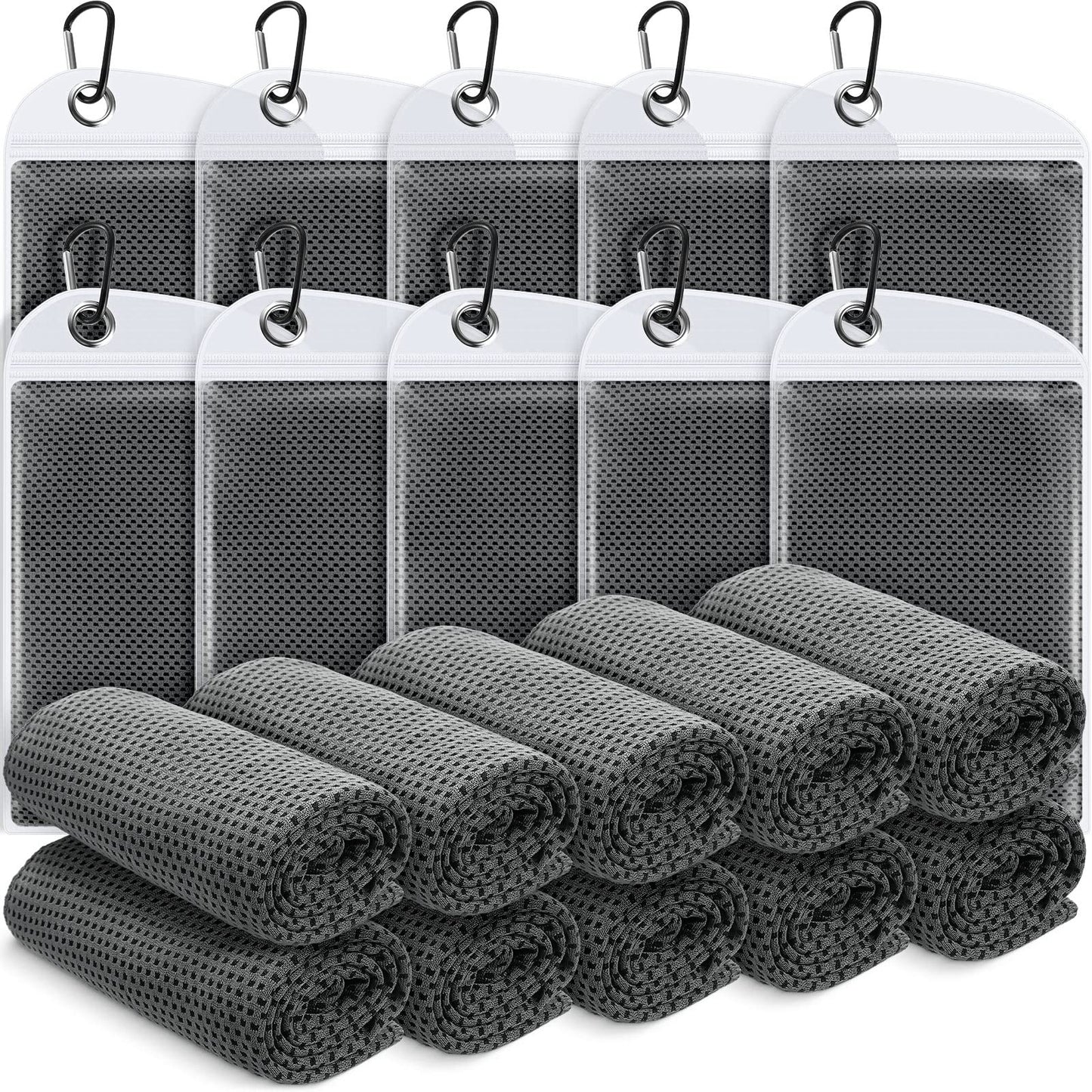 20 Pcs Cooling Towel 40 x 12 Ice Towel for Neck and Face Microfiber Chilly with Bag Breathable Yoga Gym Stay Cool Towels Sweat Rag for Workout Running Camping Pilates Beach Accessories (Royal Blue)