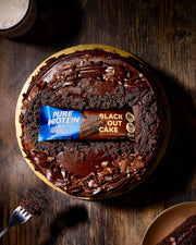 Pure Protein AMMMAZE Blackout Cake Protein Bars, 12 Count – 20g Protein, 3g Fiber, No Added Sugar – Chocolate Meal Replacement - On the Go Snacks