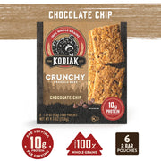 Kodiak Cakes Protein Crunchy Granola Bar, Chocolate Chip, (Pack of 12 Boxes)