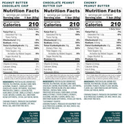 No Cow Vegan Protein Bars, Upgraded Peanut Butter Variety Pack | 20g Plant Based Protein, Gluten Free, Dairy Free, Soy Free, Keto Friendly, Low Sugar, High Fiber Snack Bars | Pack of 12