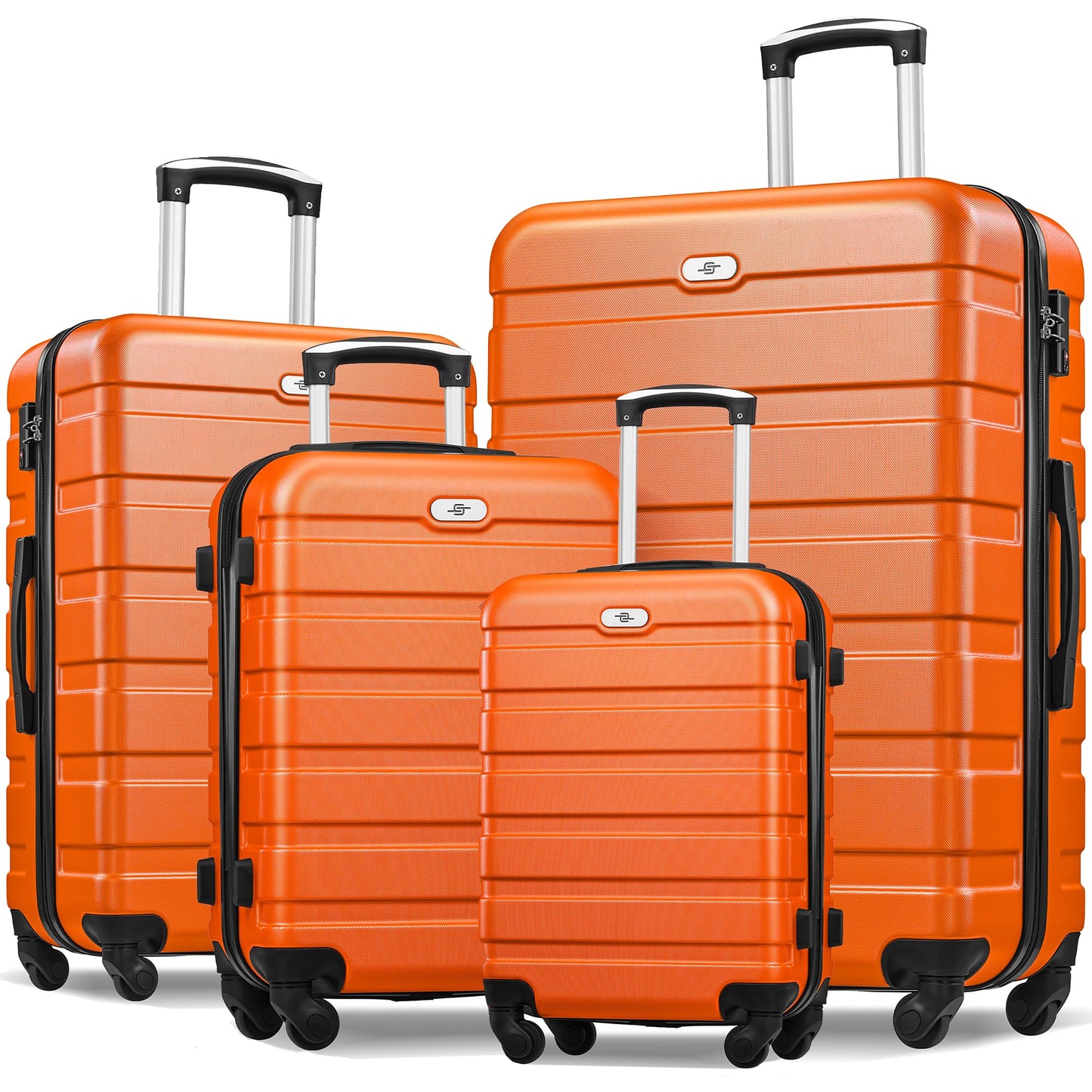 Suitour Luggage 3 Piece Sets Hard Shell Luggage Set with Spinner Wheels, TSA Lock, 20 24 28 inch Travel Suitcase Sets, Bright Blue
