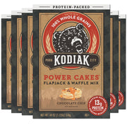 Kodiak Cakes Power Cakes, Pancake & Waffle Mix, Chocolate Chip, High Protein,100% Whole Grains (Pack of 6)