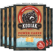 Kodiak Cakes Power Cakes, Pancake & Waffle Mix, Chocolate Chip, High Protein,100% Whole Grains (Pack of 6)