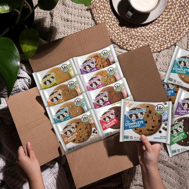 Lenny & Larry's The Complete Cookie, 8 Flavor Variety Pack, Soft Baked, 16g Plant Protein, Vegan, Non-GMO, 4 Ounce Cookie (Pack of 16)