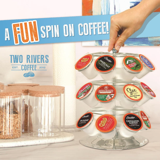 Two Rivers Coffee Hot Chocolate Pods Single Serve Cocoa Variety Sampler Pack Compatible with 2.0 Keurig K-Cup Brewers, 40 Count