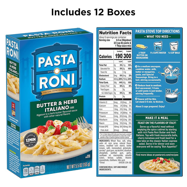 Pasta Roni Garlic Alfredo Fettuccine, 4.7 Ounce (Pack of 12)
