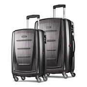Samsonite Winfield 2 Hardside Expandable Luggage with Spinner Wheels, Burgundy, Checked-Medium 24-Inch