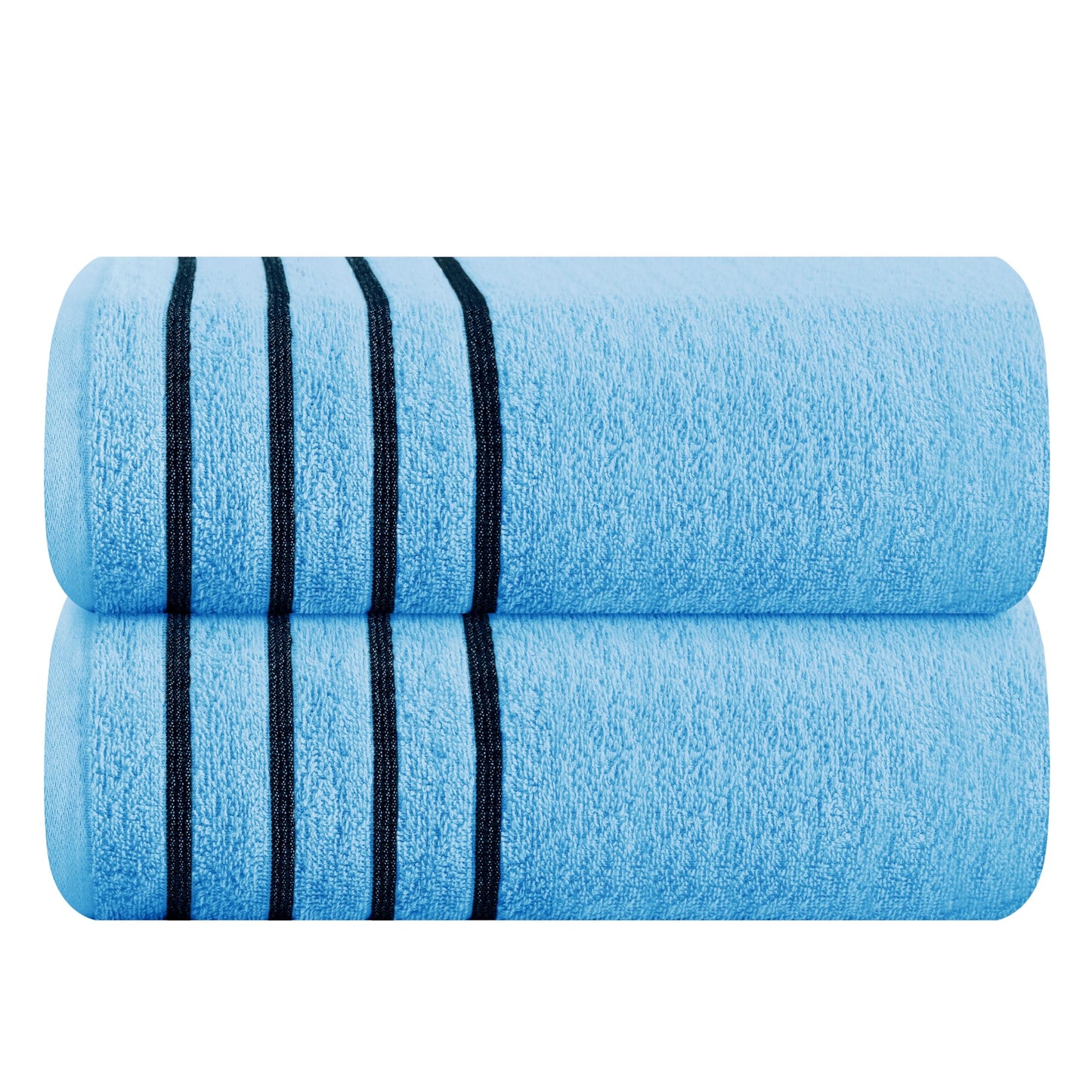MyOwn Cotton 2 Pack Oversized Bath Towel Set 28x55 inches, Large Bath Towels, Ultra Absorbant Compact Quickdry & Lightweight Towel, Ideal for Gym Travel Camp Pool - Coral Orange, 71617
