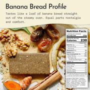 Send Bars Plant-Based Vegan Healthy Protein Bars, With Greens (Banana Bread, 8 Bars) – Only Real Ingredients, Zero Added Sugar, Gluten-Free, Dairy-Free