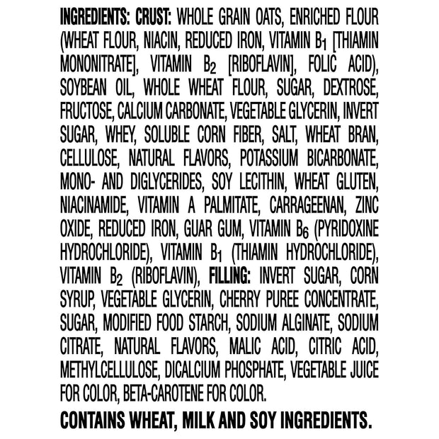 Kellogg's Nutri-Grain, Soft Baked Breakfast Bars, Cherry, Made with Whole Grain, 10.4 oz (8 Count)