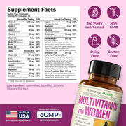 Multivitamin for Women – Essential Womens Multivitamins & Multiminerals 60 Capsules with Vitamin B12, A, D, C, Zinc, Magnesium & More for Total Body Wellness – 20+ Key Nutrients & Vitamins for Women