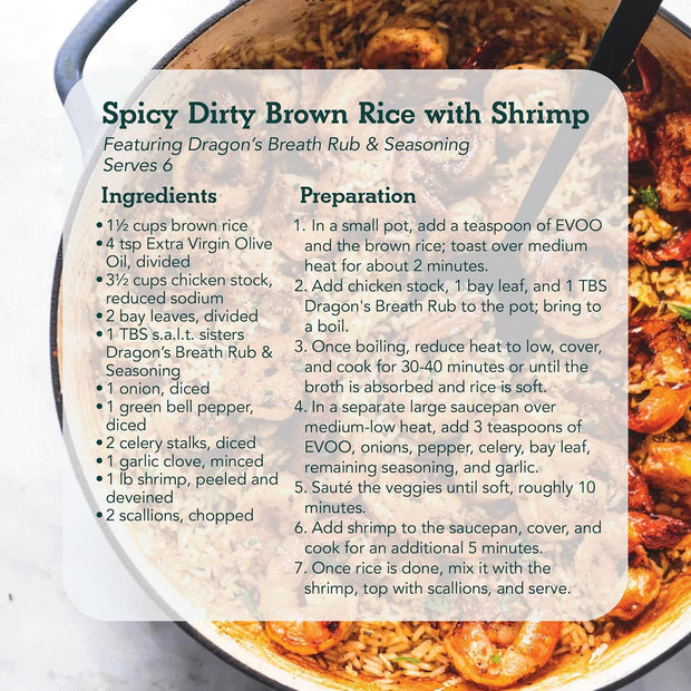 s.a.l.t. sisters Blackening Cajun Rub & Seasoning | All-Natural, Gluten Free, MSG Free, Non-GMO | Dry & Wet Rub Seasoning Base | Versatile Use for Chicken Wings, Brisket, Pulled Pork, and More | 1lb