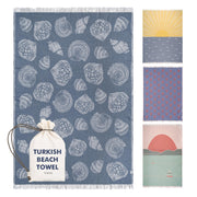 Turkish Beach Towel - Large 36 x 71 | Quick Dry Beach Towel is Essential for Enjoying A Day at The Beach | Sand Free Beach Towels for Clean and Comfortable Experience (Sunset, Large)