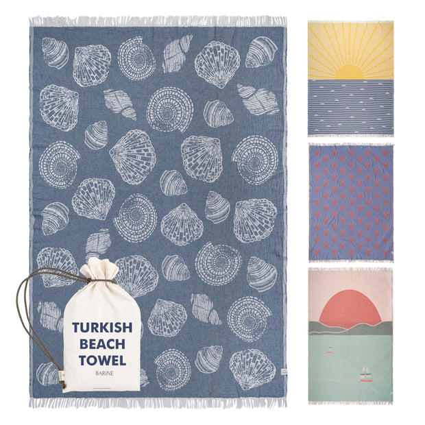 Turkish Beach Towel - Large 36 x 71 | Quick Dry Beach Towel is Essential for Enjoying A Day at The Beach | Sand Free Beach Towels for Clean and Comfortable Experience (Sunset, Large)
