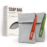 ZOMCHI 2 Pieces Exfoliating Soap Bags, Soap Savers for Bar Soap, Soap Bar Pouch for Deep Exfoliation, Foaming Soap Sock for Shower