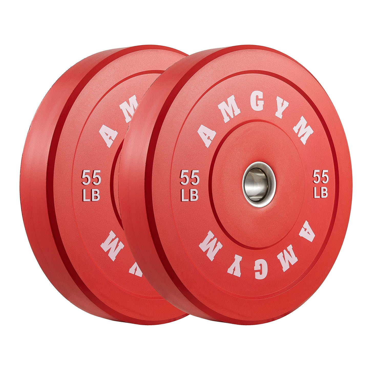 2 Inch Bumper Plates，10-500lbs，Barbell Rubber Olympic Weight Plates Set for Home Gym, Strength Training & Weight Lifting, Multiple Options Colors