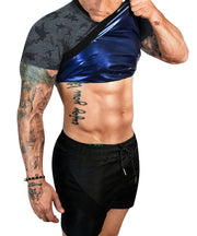 Sauna Shirt for Men Sweat Sauna Suit for Gym Exercise Compression Shirt Workout Shapewear