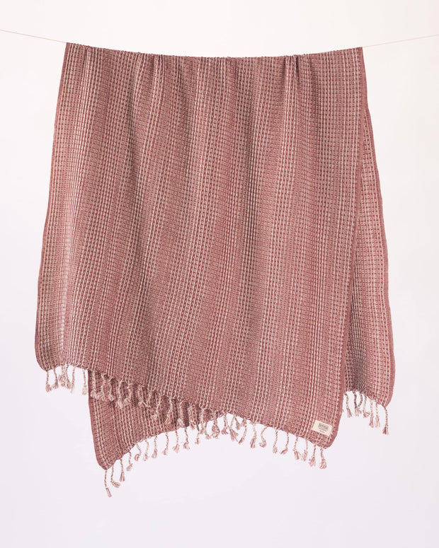 Teema Large Turkish Beach Towel - 100% Turkish Cotton - Sand Free - Fast Drying - Versatile and Multi-Use - The Waffle Weave (Ice)