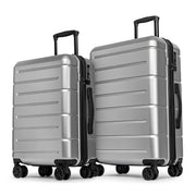 KYME 26 Inch Luggage TSA Approved Hard Shell Suitcases with Spinner Wheels Durable Medium Travel Checked Luggage with Cup Holder for Women Men Pink