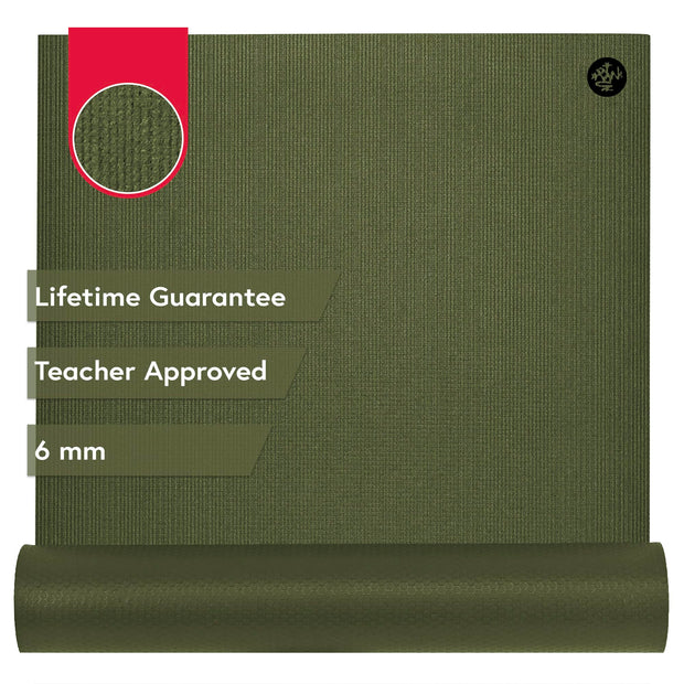 Manduka PRO Yoga Mat 71" - 6mm | Lifetime Durability | Hygienic Construction | Premium Studio Quality | Teacher Approved | 71 x 26 inches | Verve