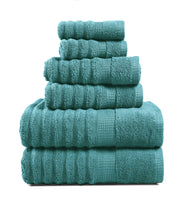 Lane Linen 100% Cotton Luxury Bath Towel Set - 18 Pieces - Ring Spun, Ultra Soft, Quick Dry & Extra Absorbent - 4 Bath, 8 Washcloths, 6 Bathroom Hand Towels - Machine Wash in Cold Water - Living Coral