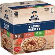 Quaker Instant Oatmeal, Maple & Brown Sugar, Individual Packets, 1.51 Ounce (Pack of 48)