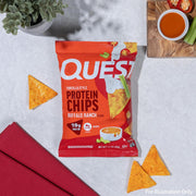 Quest Nutrition Tortilla Style Protein Chips, Buffalo Ranch, 19g of Protein, 4g Net Carbs, Gluten Free Protein Snack, 1.1 Ounce (Pack of 12)