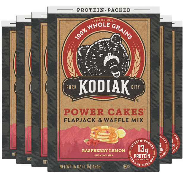 Kodiak Cakes Protein Pancake Power Cakes, Flapjack and Waffle Baking Mix, Dark Chocolate, 18 Ounce (Pack of 6)