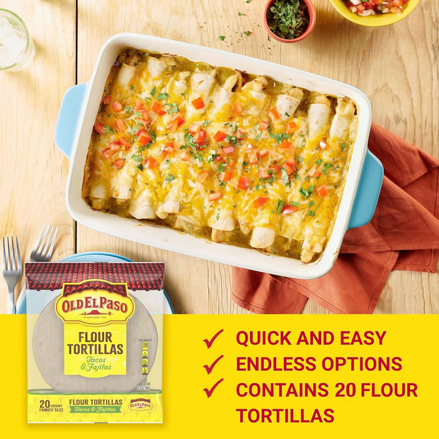Old El Paso 6" Flour Tortilla, 20 ct