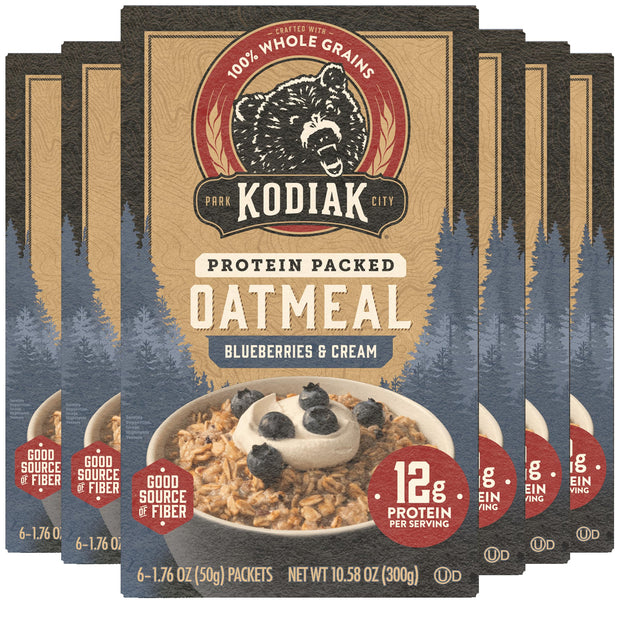 Kodiak Cakes Instant Oatmeal Packets - High Protein - 100% Whole Grains Breakfast Food - Chocolate Chip (36 Packets)