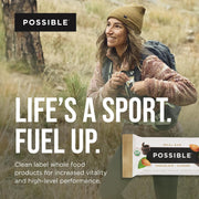 POSSIBLE Meal Bar - High Protein Energy Bars with 20g of Organic Plant-Based Protein - Vegan, Gluten-Free, Non-Dairy - USDA Organic - Clean Label - 1 Box, 10 Bars - Chocolate Almond