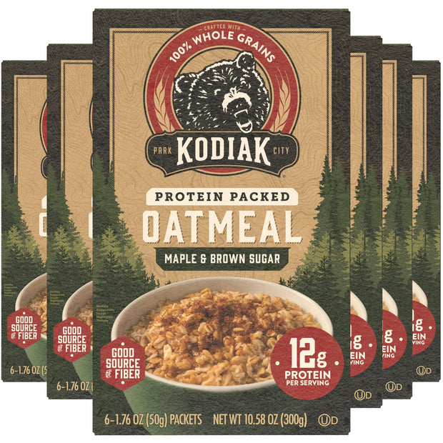 Kodiak Cakes Instant Oatmeal Packets - High Protein - 100% Whole Grains Breakfast Food - Chocolate Chip (36 Packets)