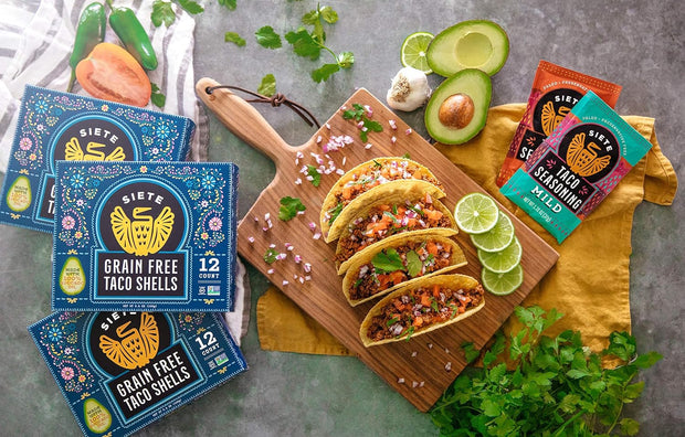 Siete Mild Taco Seasoning Mix | Gluten Free | Vegan | Paleo | Preservative Free | Whole 30 Approved (1 Packet)