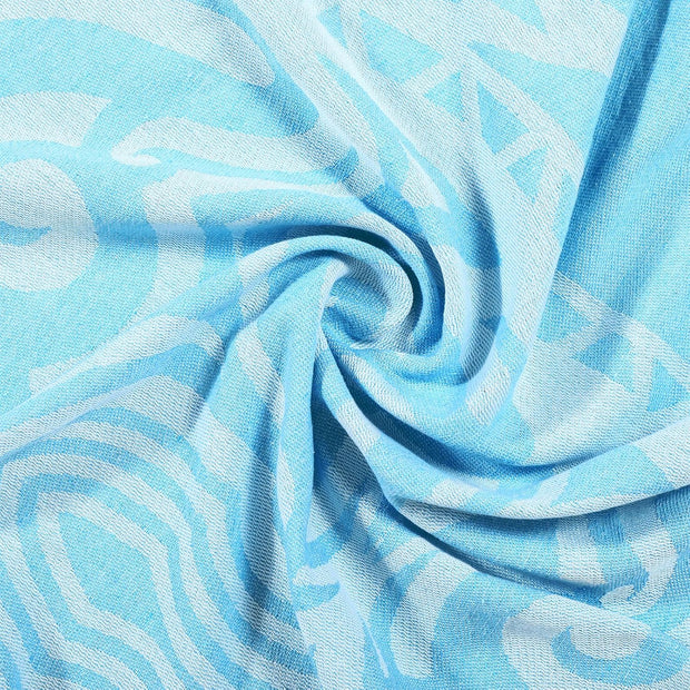 Tranqun 2pcs Oversized Beach Towel Blanket Turkish Giant Sandproof Towel XXL 66 x 71 Spacious Microfiber Lightweight Sand Towels Picnic Park Summer Travel Camping for Adult(Whale,Blue)