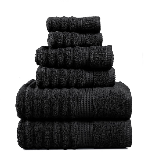 Lane Linen 100% Cotton Luxury Bath Towel Set - 18 Pieces - Ring Spun, Ultra Soft, Quick Dry & Extra Absorbent - 4 Bath, 8 Washcloths, 6 Bathroom Hand Towels - Machine Wash in Cold Water - Living Coral