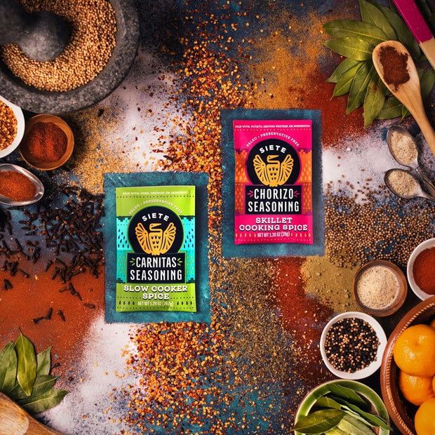 Siete Mild Taco Seasoning Mix | Gluten Free | Vegan | Paleo | Preservative Free | Whole 30 Approved (1 Packet)