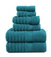 Lane Linen 100% Cotton Luxury Bath Towel Set - 18 Pieces - Ring Spun, Ultra Soft, Quick Dry & Extra Absorbent - 4 Bath, 8 Washcloths, 6 Bathroom Hand Towels - Machine Wash in Cold Water - Living Coral