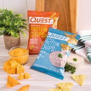 Quest Nutrition Tortilla Style Protein Chips Bundle, Ranch & Nacho Cheese, Baked, High Protein, Low Carb, Gluten Free, 1.1 oz, 24ct