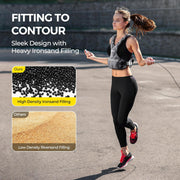 PACEARTH Adjustable Weight Vest 4-10lbs / 11-20lbs / 20-32lbs X-Shape Weighted Vest for Women and Men, Home Workout Ironsand Vest with Zipper Pouch and 6 Weight Packs, Available in Pink, Gray, Black