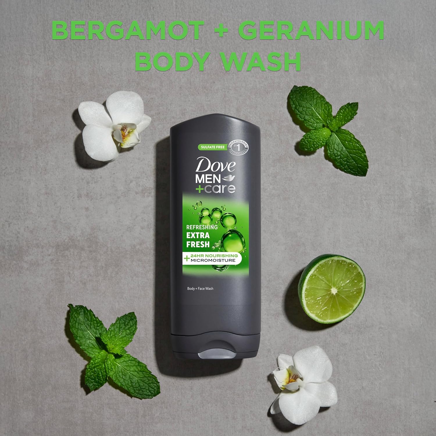 DOVE MEN + CARE Body and Face Wash Refreshing Extra Fresh Body Wash for Men with 24-Hour Nourishing Micromoisture Technology 13.5 oz