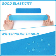 SUPERBE Precut Kinesiology Tape (3 Rolls Pack), Elastic Sports Tape for Pain Relief, Muscle Support, Recovery and Physio Therapy, Breathable, Waterproof (Black)