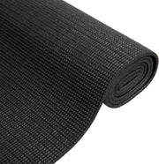Mind Reader YOGAPVC-BLK All Purpose Extra Thick Yoga Fitness & Exercise Mats with Carrying Strap, High Density Anti-Tear