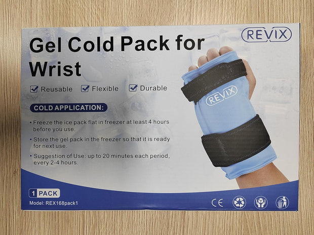 REVIX Wrist Ice Pack Wrap for Carpal Tunnel, Reusable Gel Ice Pack for Hand Relaxation, Cold Compress, Enhancing Comfort and Soothing Fatigue, 1Pack