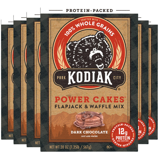 Kodiak Cakes Protein Pancake Power Cakes, Flapjack and Waffle Mix, Cinnamon Oat, 20 Ounce (Pack of 6) (10705599012683)
