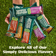 Simply Protein - Crispy Vegan Protein Bars Variety Pack, 3 Flavors - Plant Based, Protein Snacks - 13g Protein, 2g Sugar, 7g Fiber - Gluten Free, Non GMO, Kosher - 12 Bars