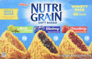 Kellogg's Nutri-Grain Cereal Bars (Variety Pack of Apple Cinnamon, Blueberry, Strawberry, 48-Count Box)