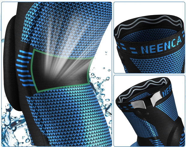 NEENCA Professional Knee Brace for Pain Relief, Medical Knee Support with Patella Pad & Side Stabilizers, Compression Knee Sleeve for Meniscus Tear, ACL, Joint Pain, Runner, Workout - FSA/HSA Eligible